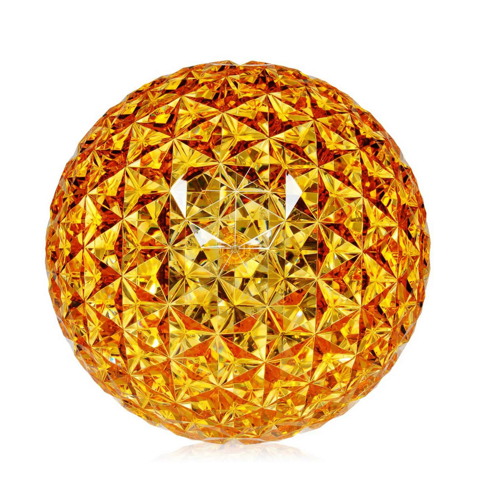 Kartell Planet LED-Tischleuchte Kugel, gelb günstig online kaufen