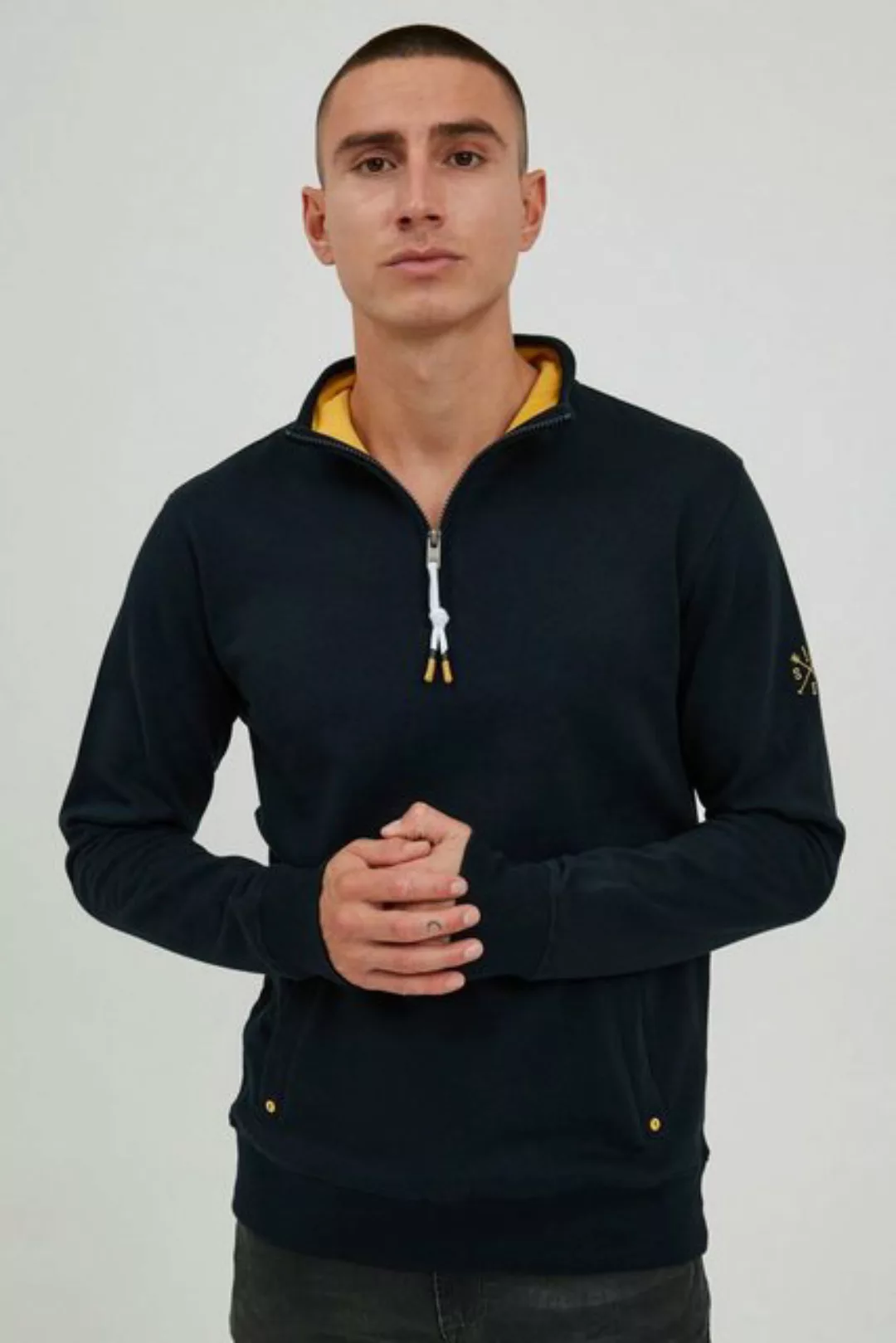 !Solid Sweatshirt SDKaran Moderner Sweater mit Troyer-Kragen günstig online kaufen
