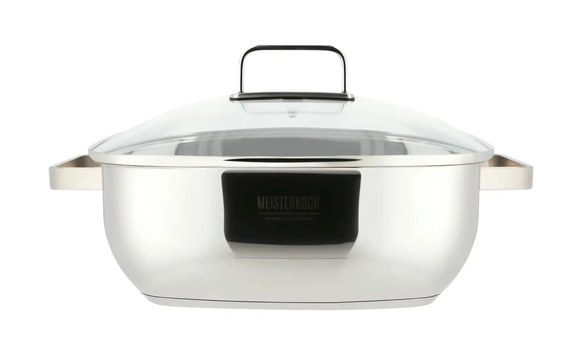 Meisterkoch Schmortopf OMNI 28 cm   ¦ Edelstahl,Glas ¦ Maße (cm): B: 28 H: günstig online kaufen