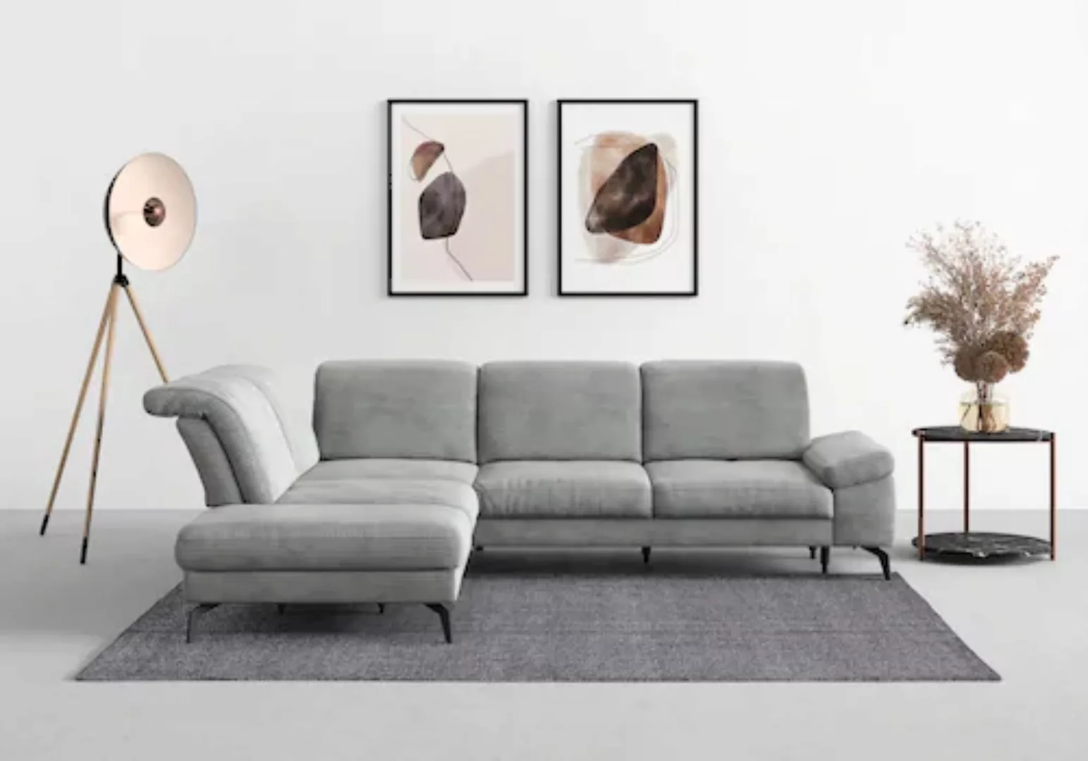 sit&more Ecksofa »Cabana L-Form«, Ottomane, wahlweise mit Sitztiefen-,Armle günstig online kaufen