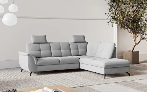 sit&more Ecksofa "Zora L-Form", wahlweise mit Bettfunktion und Bettkasten günstig online kaufen