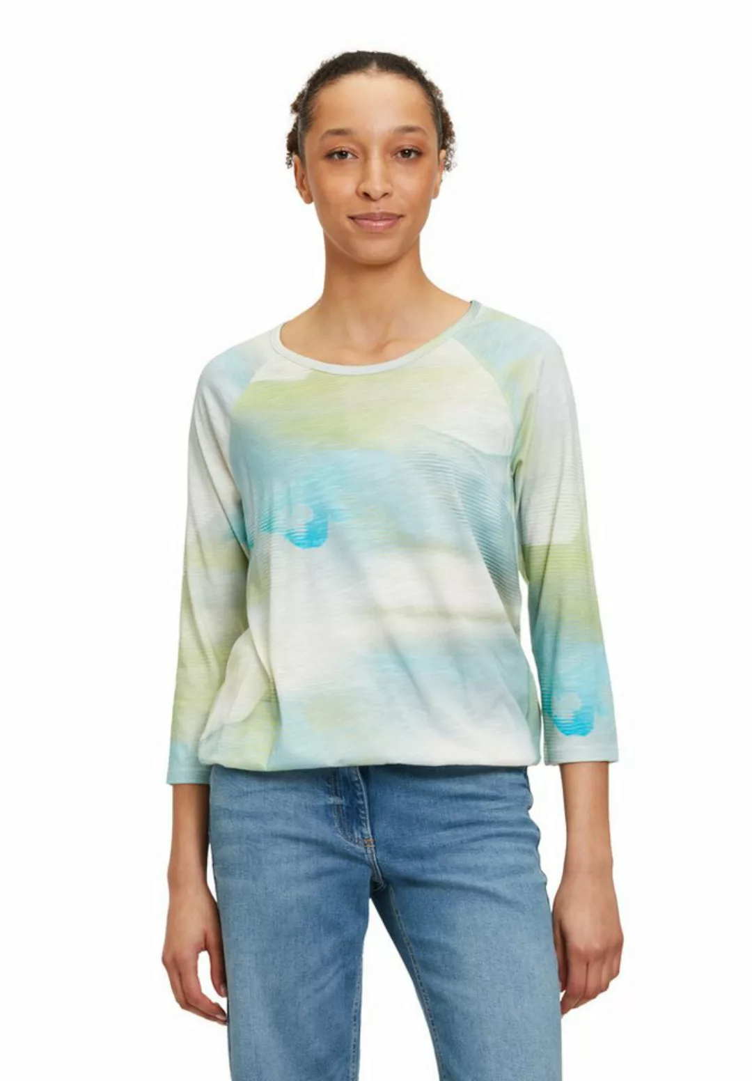 Betty Barclay 3/4-Arm-Shirt Betty Barclay Printshirt mit elastischem Bund ( günstig online kaufen