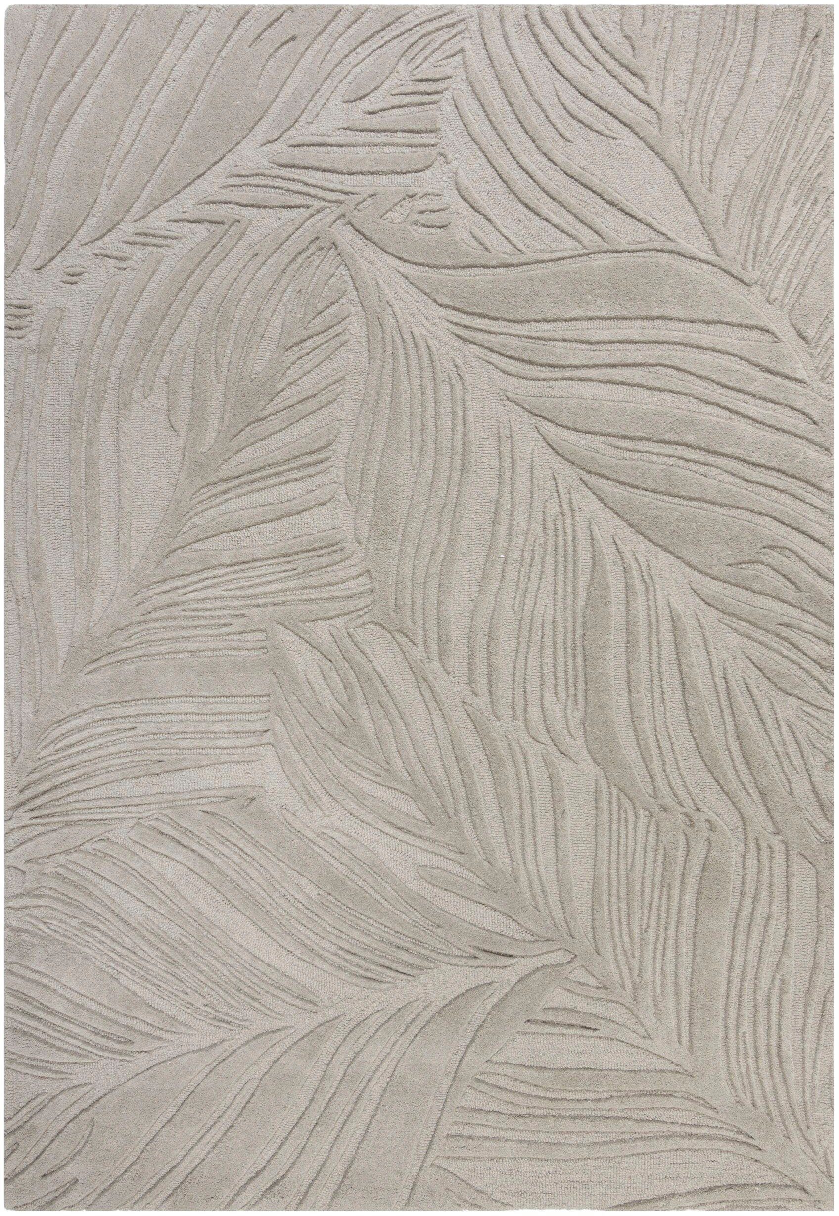 FLAIR RUGS Wollteppich »LINO LEAF«, rechteckig, 10 mm Höhe, Hoch-Tief Effek günstig online kaufen