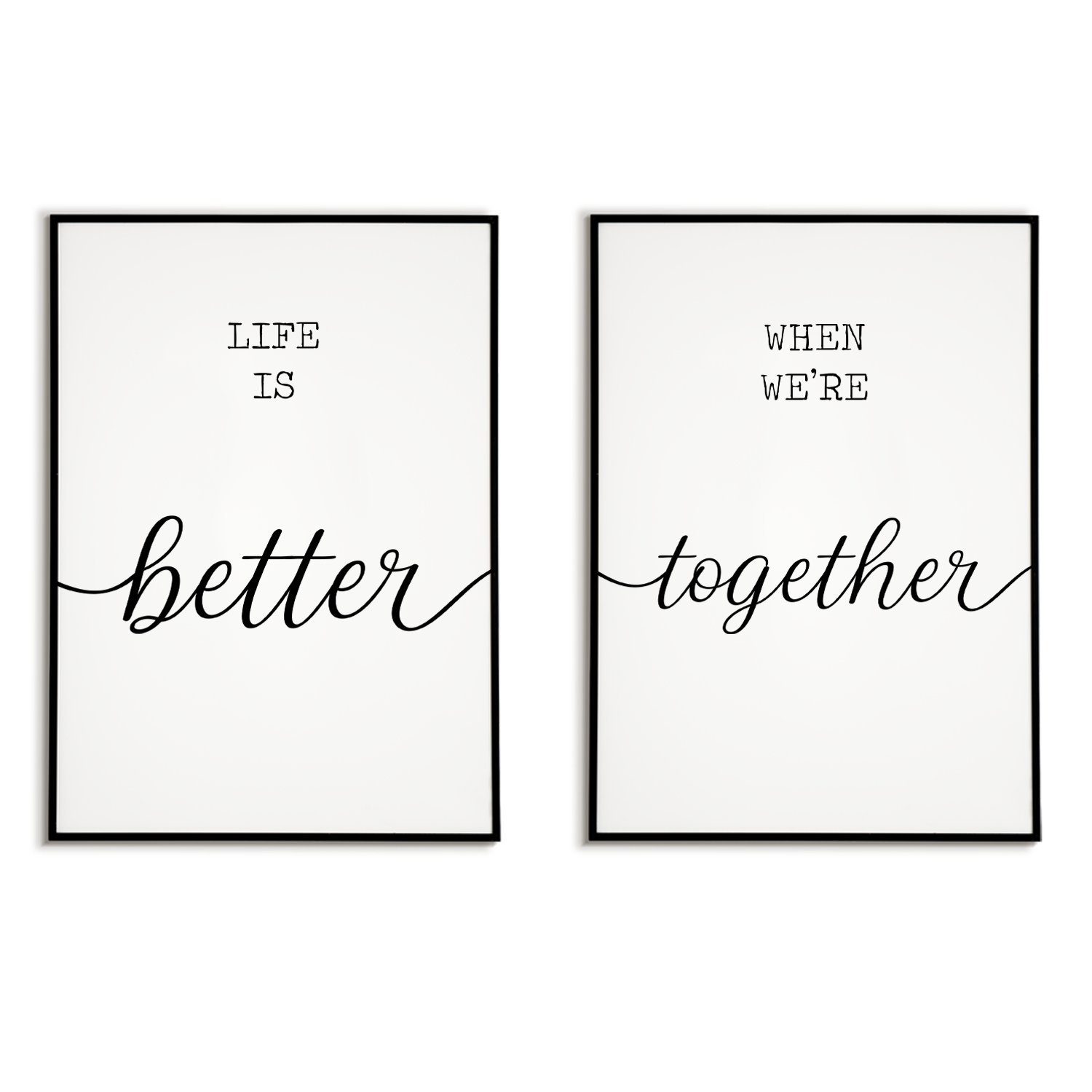 Tigerlino Poster 2er Set Better Together günstig online kaufen