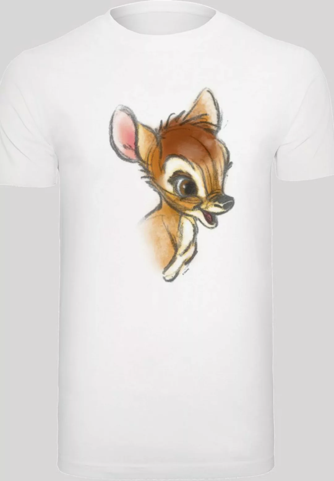 F4NT4STIC Kurzarmshirt F4NT4STIC Herren Bambi Drawing with T-Shirt Round Ne günstig online kaufen