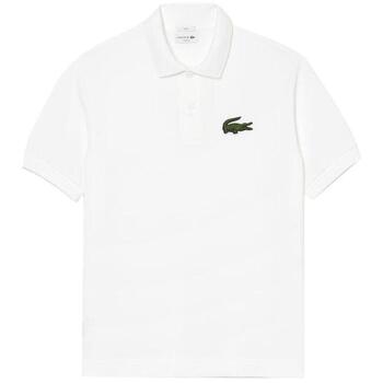 Lacoste  T-Shirts & Poloshirts Loose Fit Large Logo Polo Shirt White günstig online kaufen