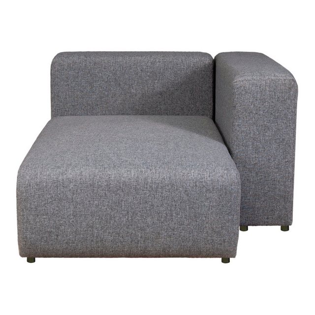 en.casa Sofaelement, »Suldal« Sofa-Modul Longchair Textil Grau günstig online kaufen