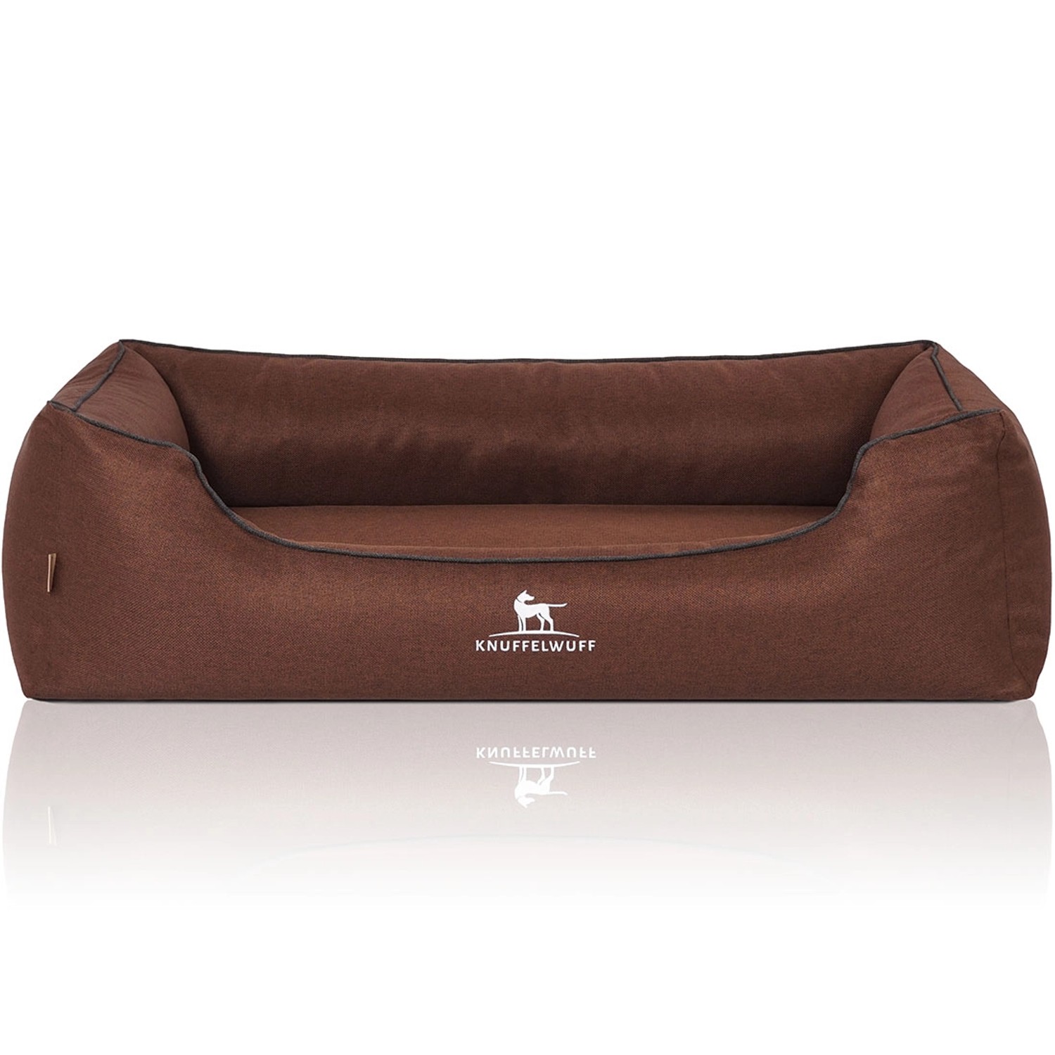 Knuffelwuff Hundebett Wippo Orthopädisch Velours XXL 120 x 85cm Braun günstig online kaufen