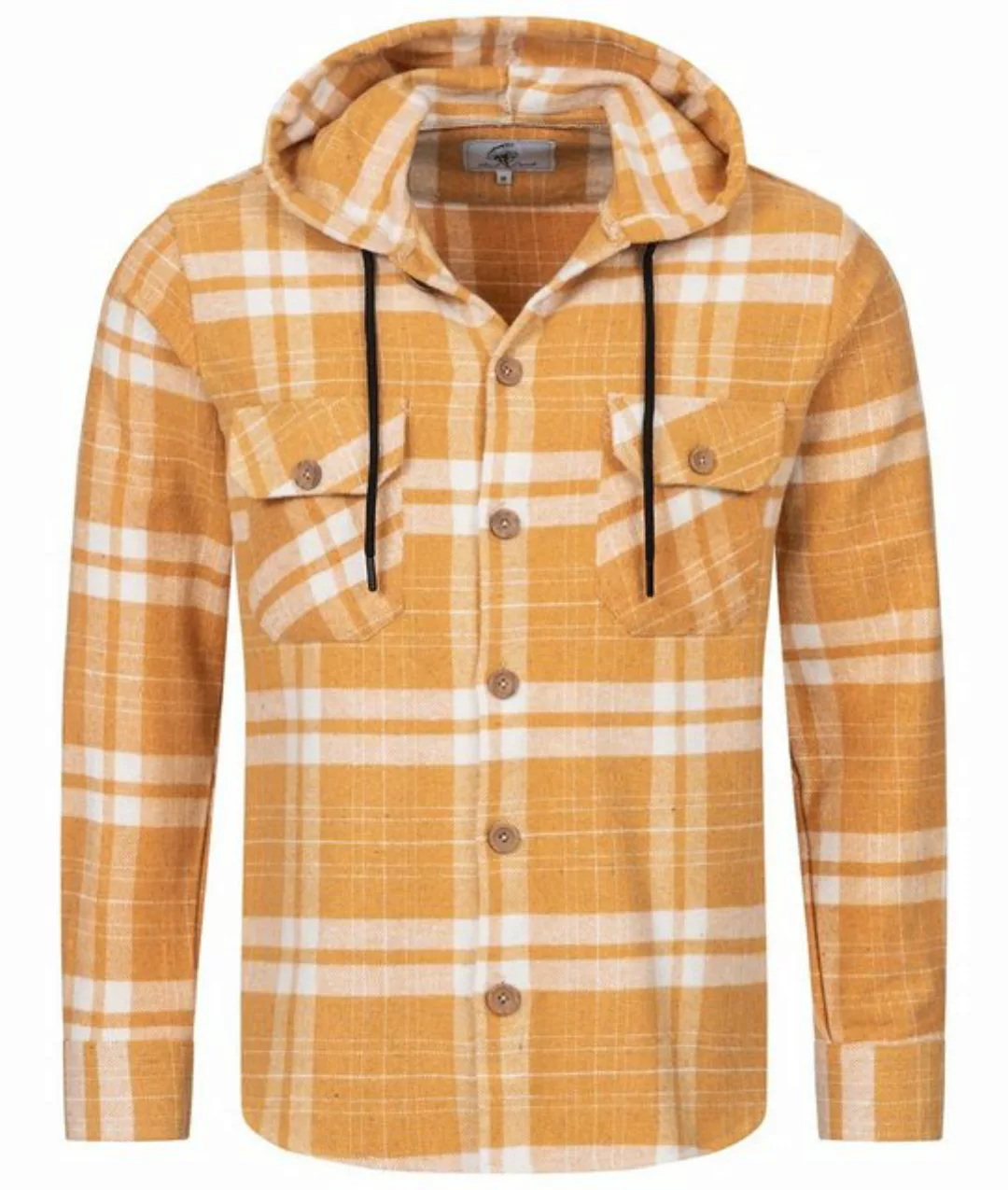 Rock Creek Flanellhemd Herren Hemd Flanellhemd mit Kapuze H-328 günstig online kaufen