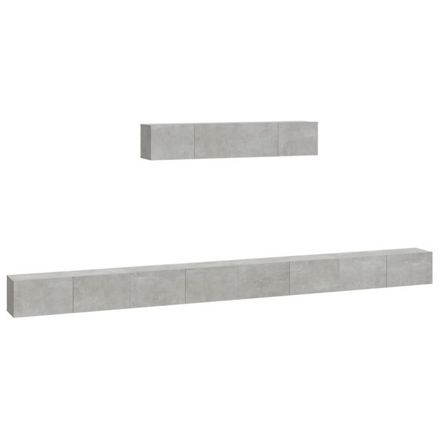 Vidaxl 4-tlg. Tv-schrank-set Betongrau Holzwerkstoff günstig online kaufen