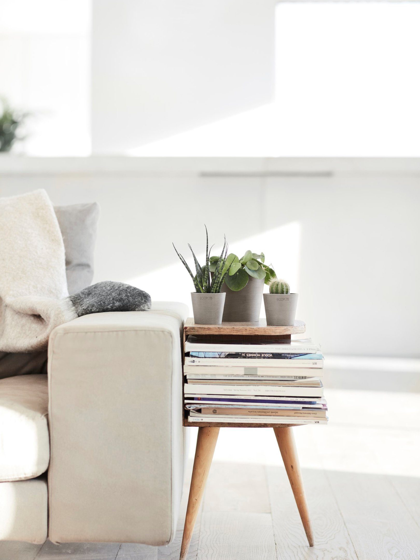 ECOPOTS Blumentopf Amsterdam Mini 8 Taupe, günstig online kaufen