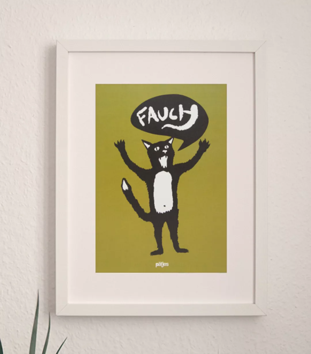 Ferdinand Fauch Katze - Poster A4 günstig online kaufen