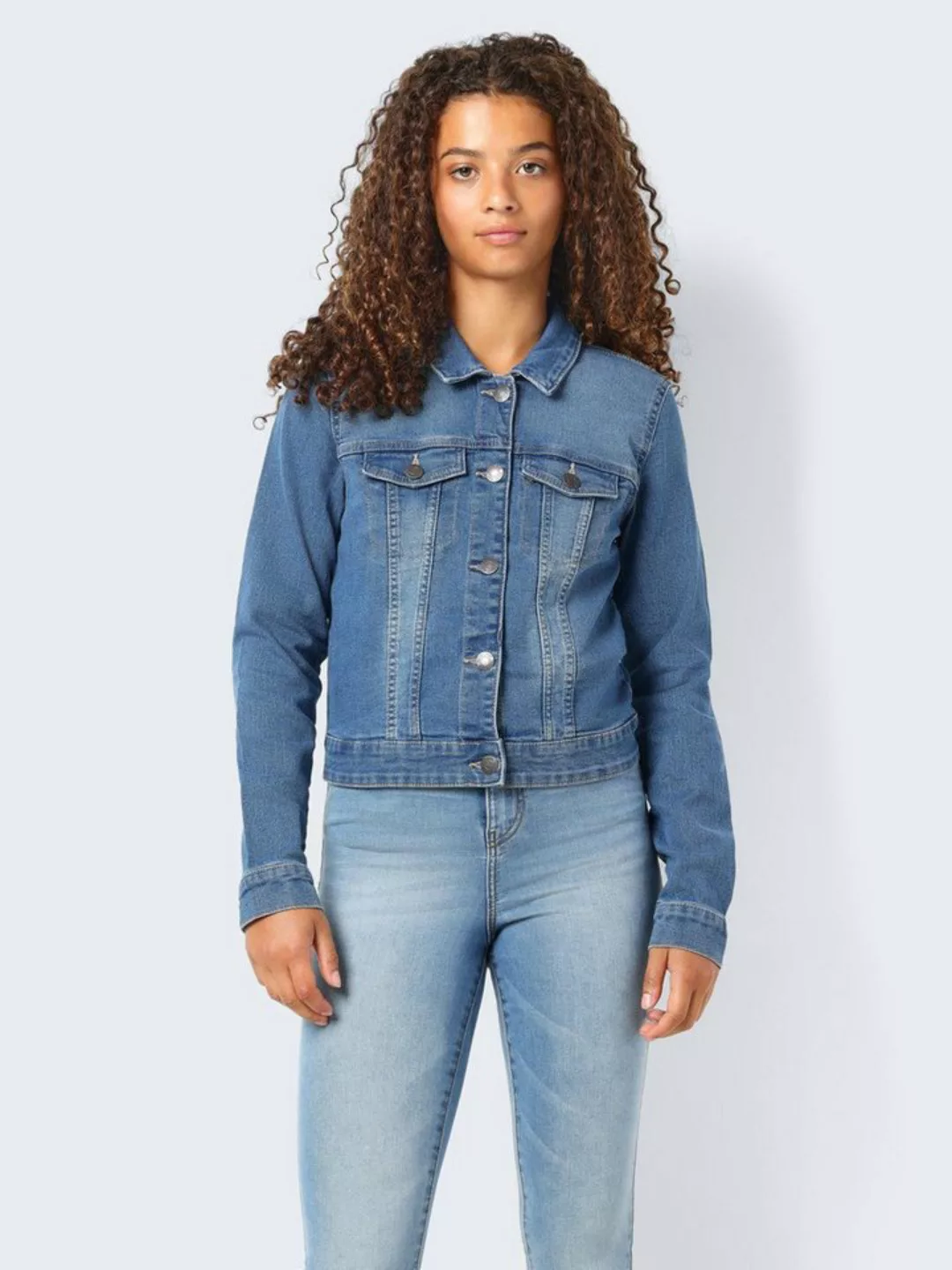 Noisy may Jeansjacke NMDEBRA L/S BLUE DENIM JACKET NOOS günstig online kaufen