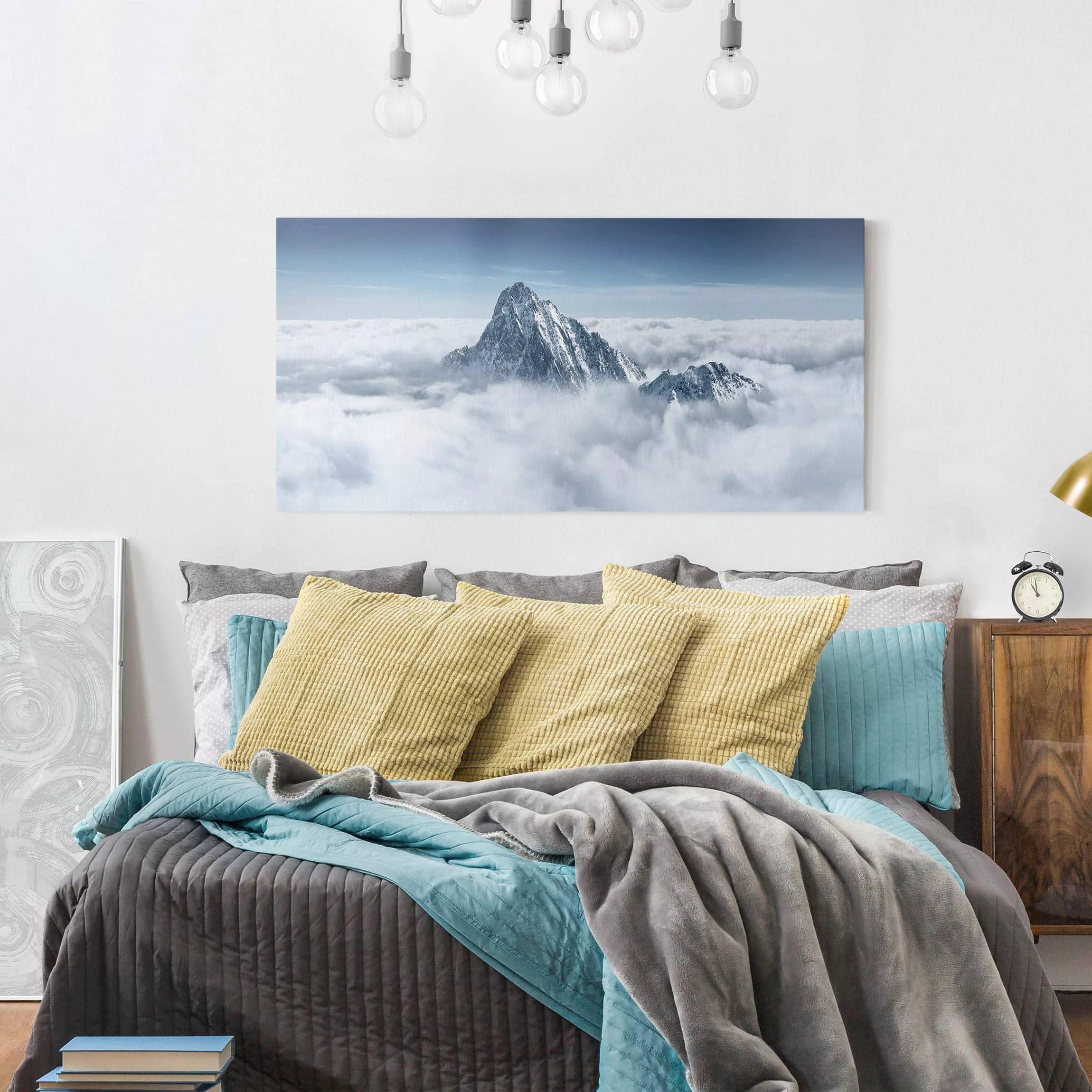 Leinwandbild Berg - Querformat Die Alpen über den Wolken günstig online kaufen