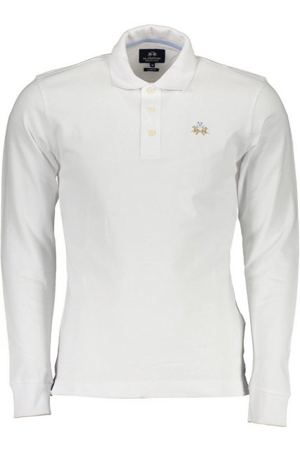 La Martina Poloshirt Elegantes Herren Langarm-Poloshirt in Weiß mit günstig online kaufen