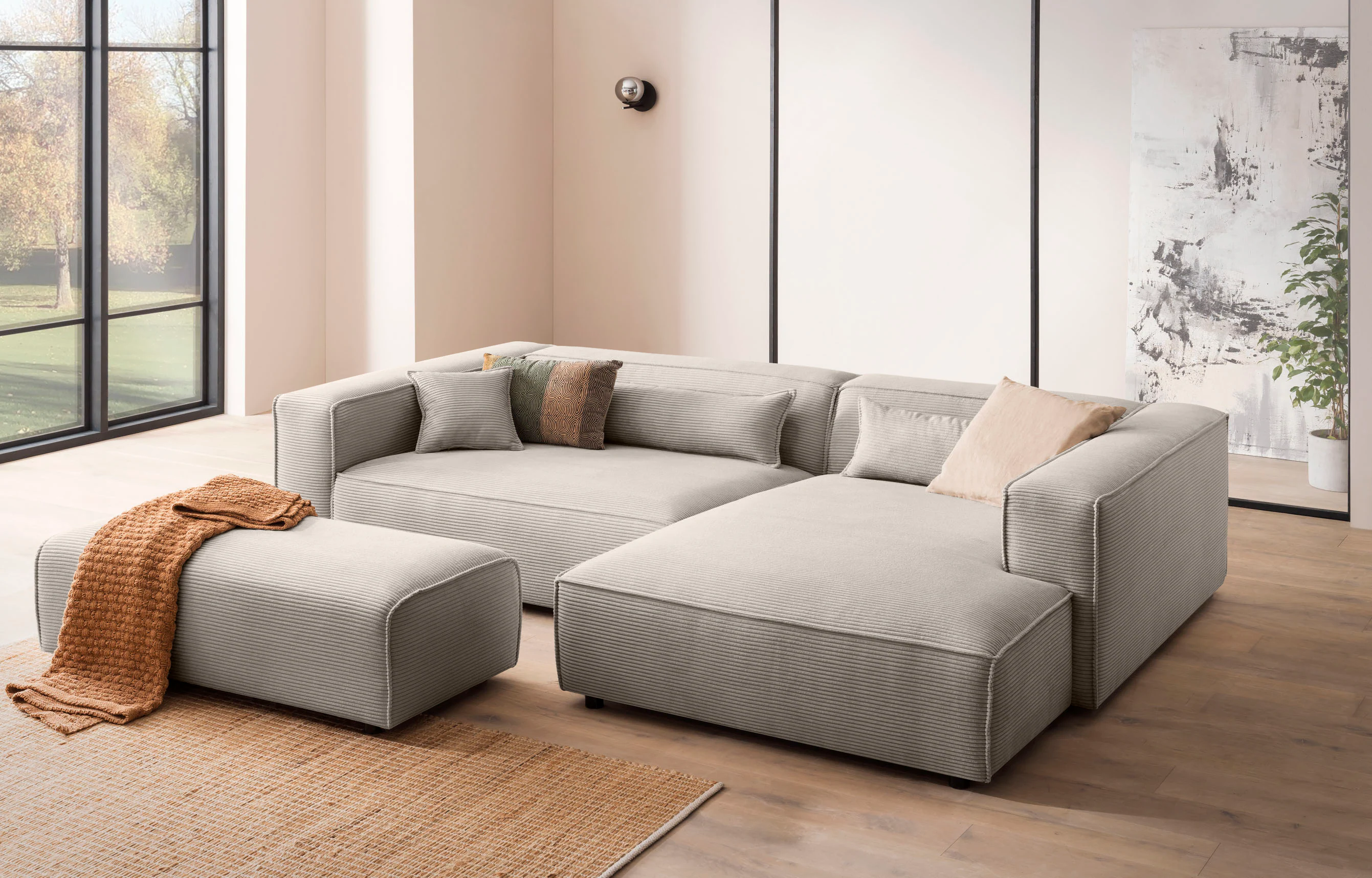 LeGer Home by Lena Gercke Polsterecke »PIARA XXL, L-Form mit Schlaffunktion günstig online kaufen