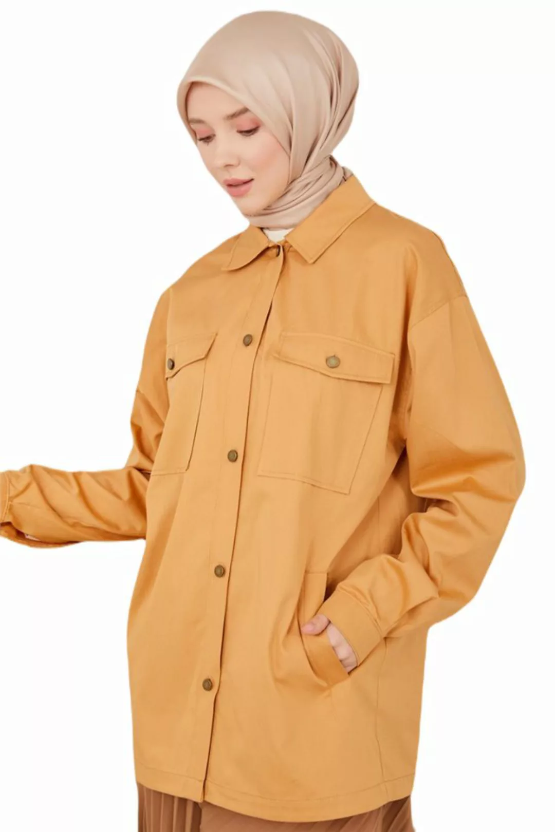 ARMİNE Blusenjacke Armine Gabardine-Jacke – moderne und elegante Hijab-Mode günstig online kaufen