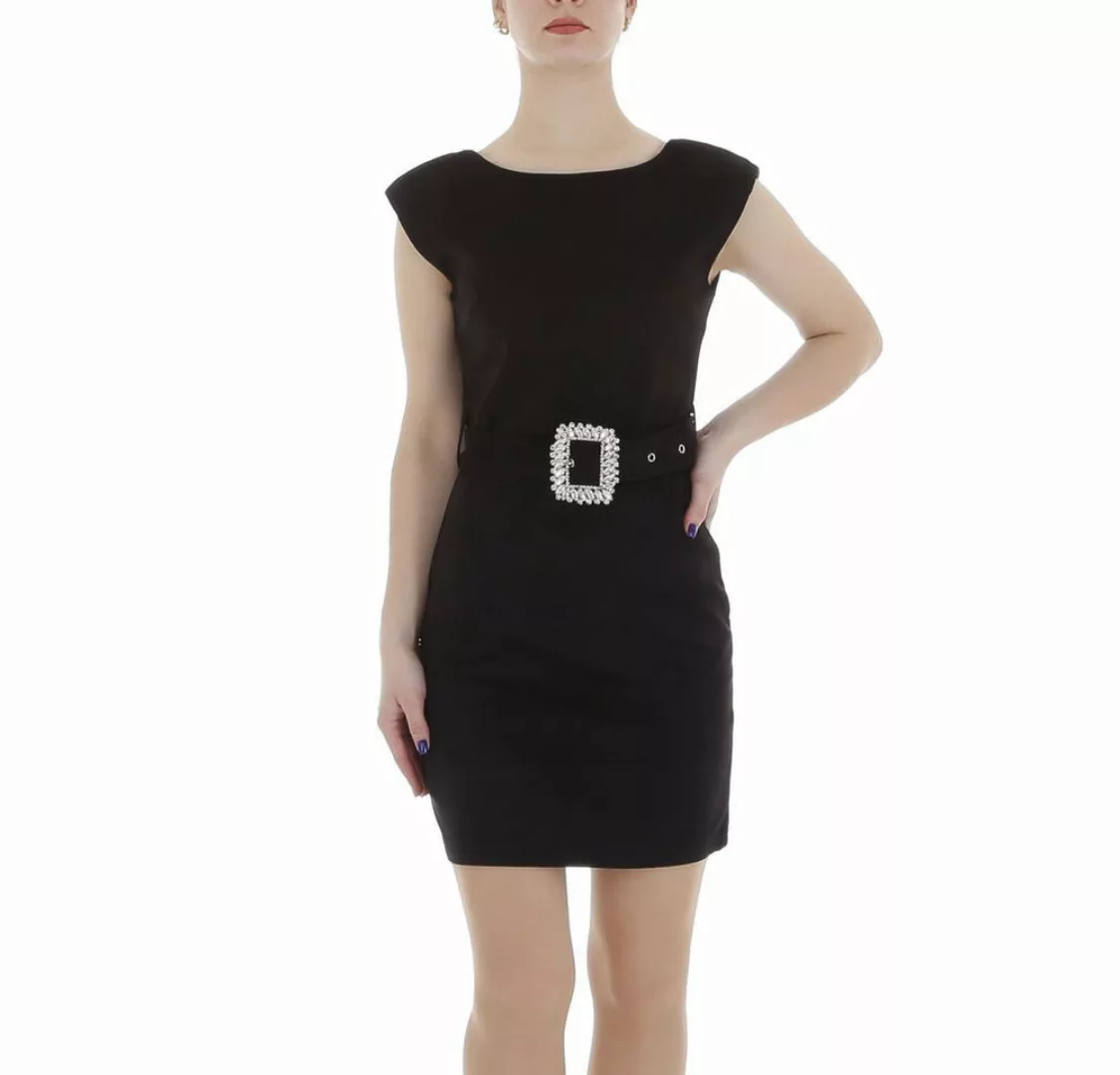 Ital-Design Minikleid Damen Elegant (86099035) Strass Stretch Samtoptik Min günstig online kaufen