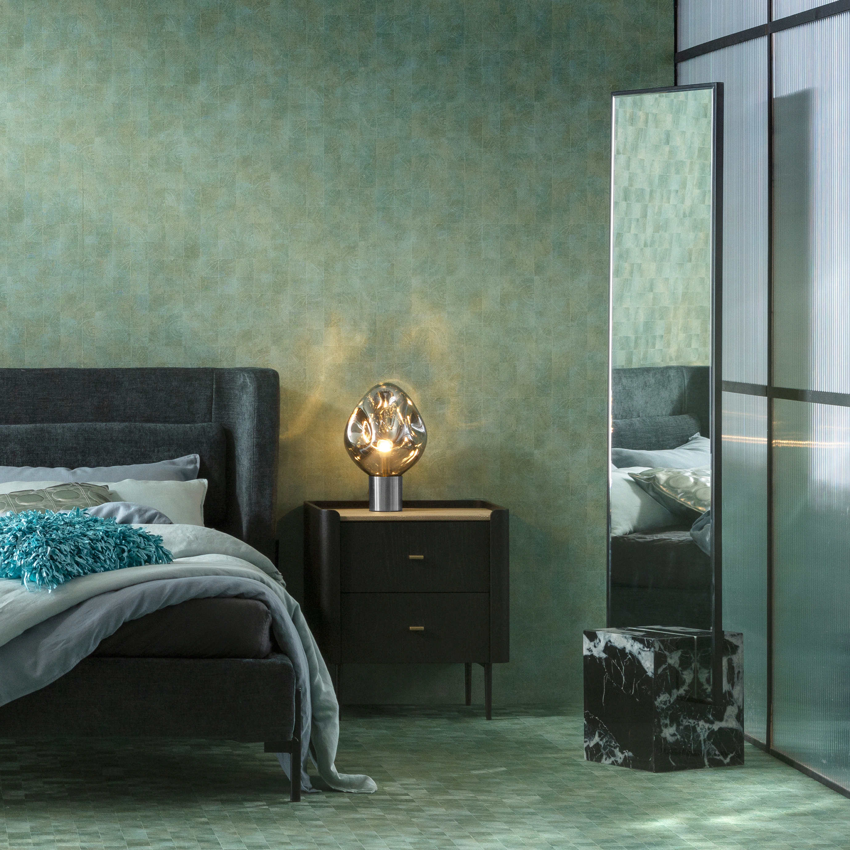 Kare Design Wandspiegel "Standspiegel Hulda Schwarz 46x180cm" günstig online kaufen