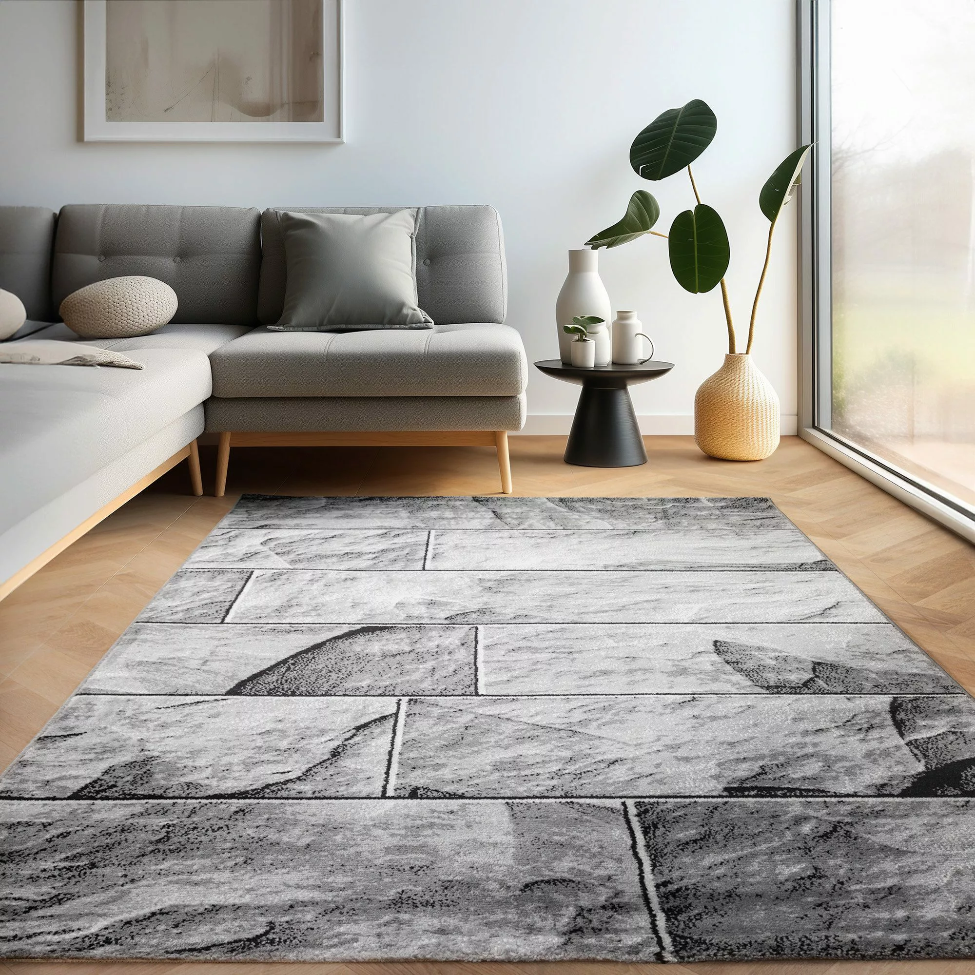 Carpettex Designteppich Steindesign, Läufer, Höhe: 12 günstig online kaufen