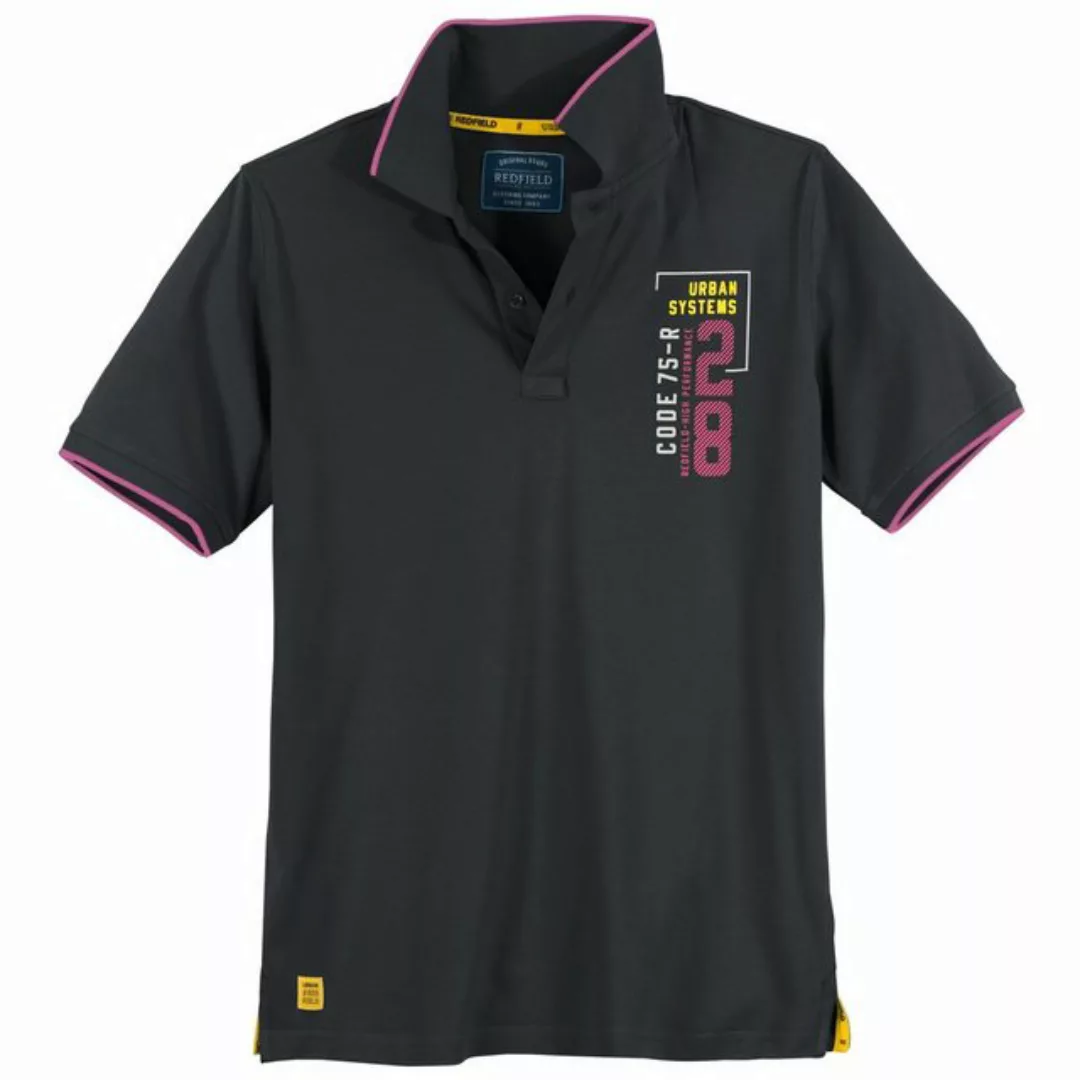 redfield Poloshirt Redfield sportives XXL Poloshirt schwarz Urban System günstig online kaufen