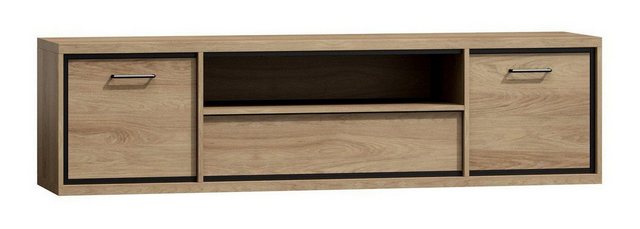 Furnix TV-Schrank MEDIOLANE M-13 RTV-Board Lowboard mit 2 Türen Natural Hic günstig online kaufen