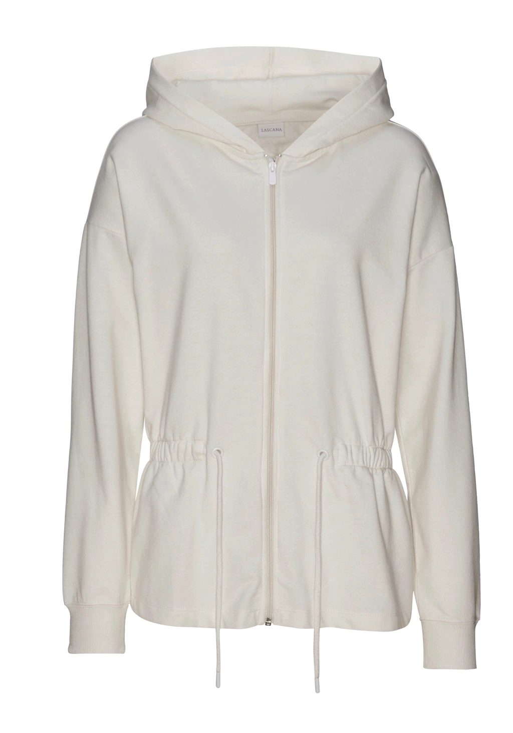 LASCANA Sweatjacke, mit Tunnelzug in der Taille, Loungewear günstig online kaufen