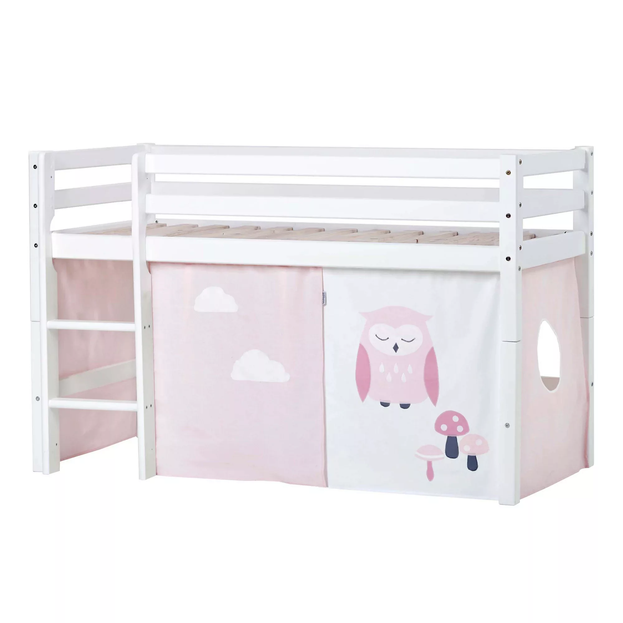 Hoppekids Hochbett »ECO Dream, Kinderbett, Spielbett, Halbhohes Bett aus Ma günstig online kaufen