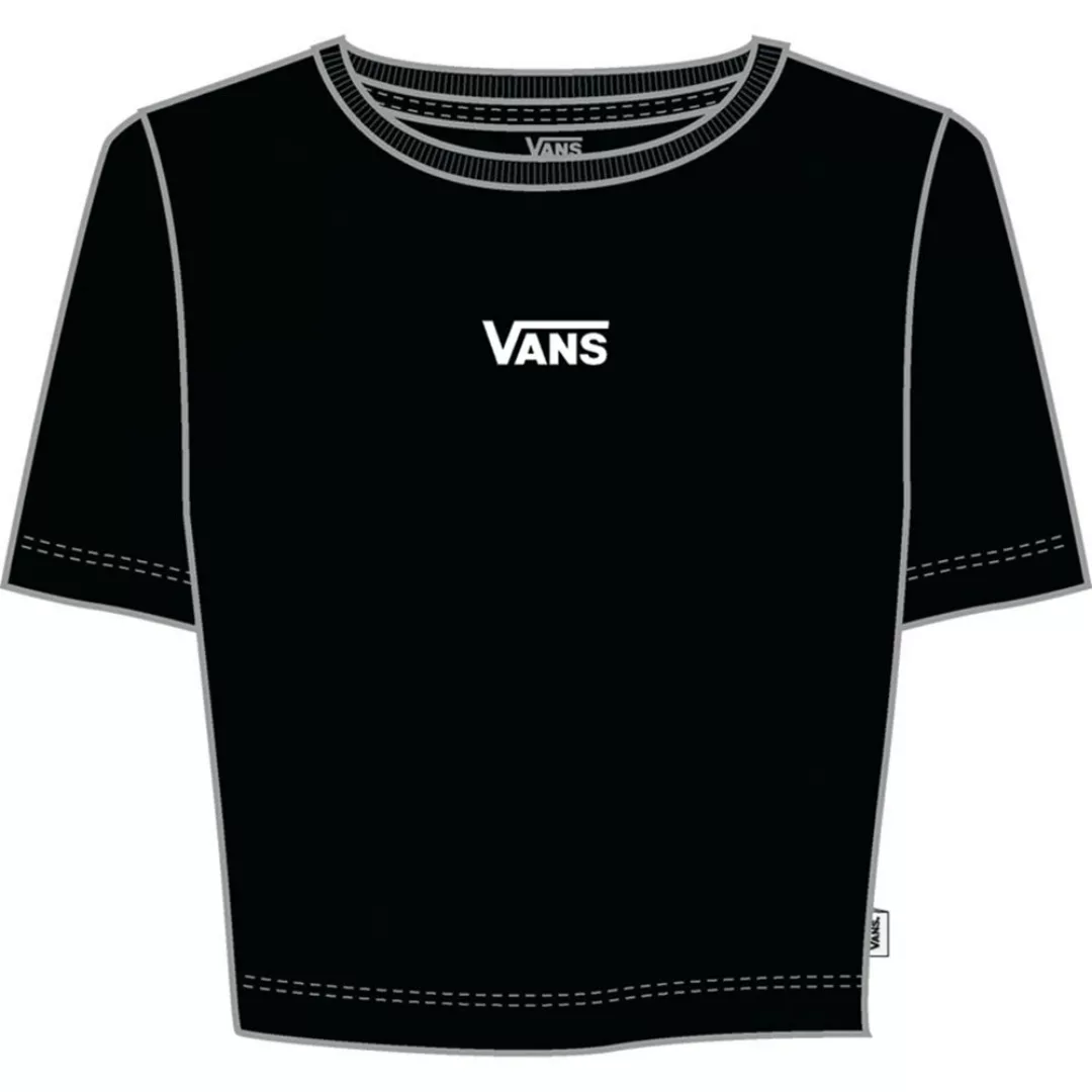 Vans Flying V Crop Crew Sport Kurzärmeliges T-shirt XL Black günstig online kaufen