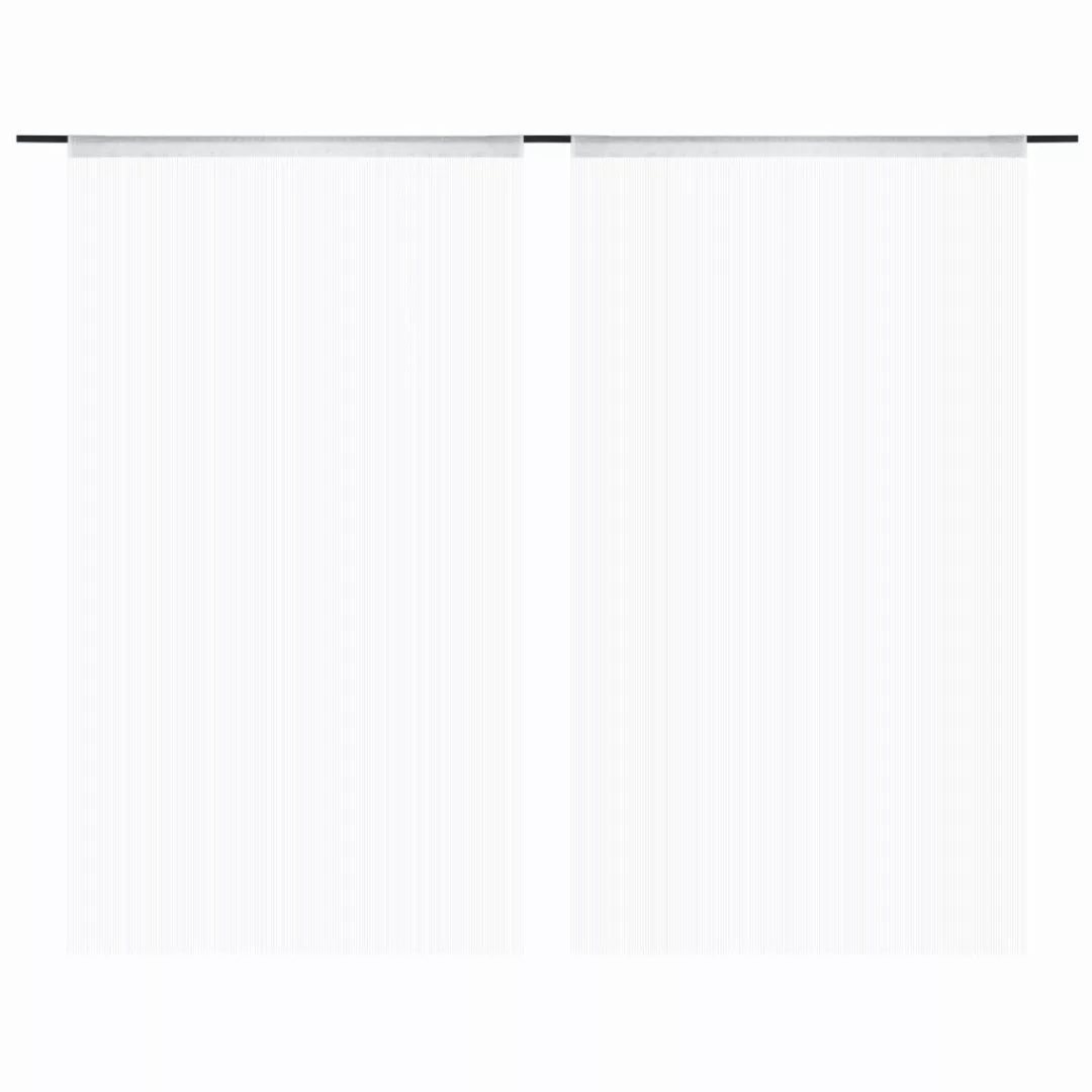 Fadenvorhang 2 Stk.100 X 250 Cm Weiß günstig online kaufen