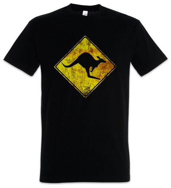 Urban Backwoods Print-Shirt Kangaroos Crossing Vintage Logo Sign Herren T-S günstig online kaufen