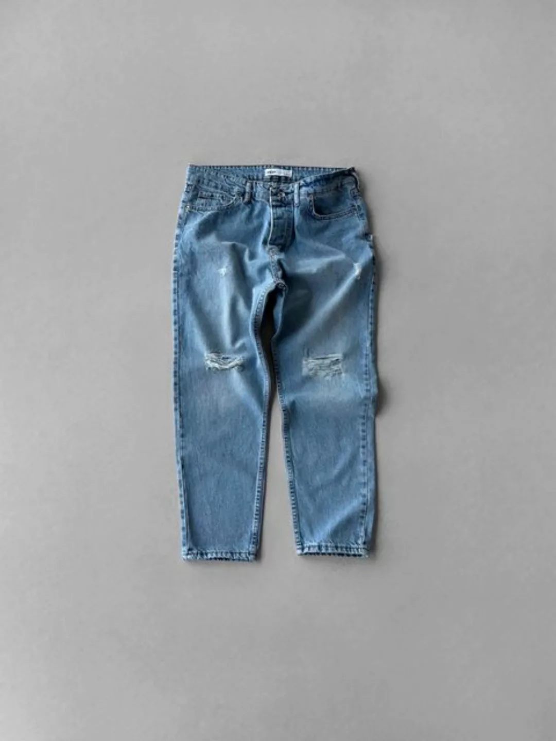 Abluka Bequeme Jeans BOYFRIEND DESTROYED JEANS BLUE günstig online kaufen