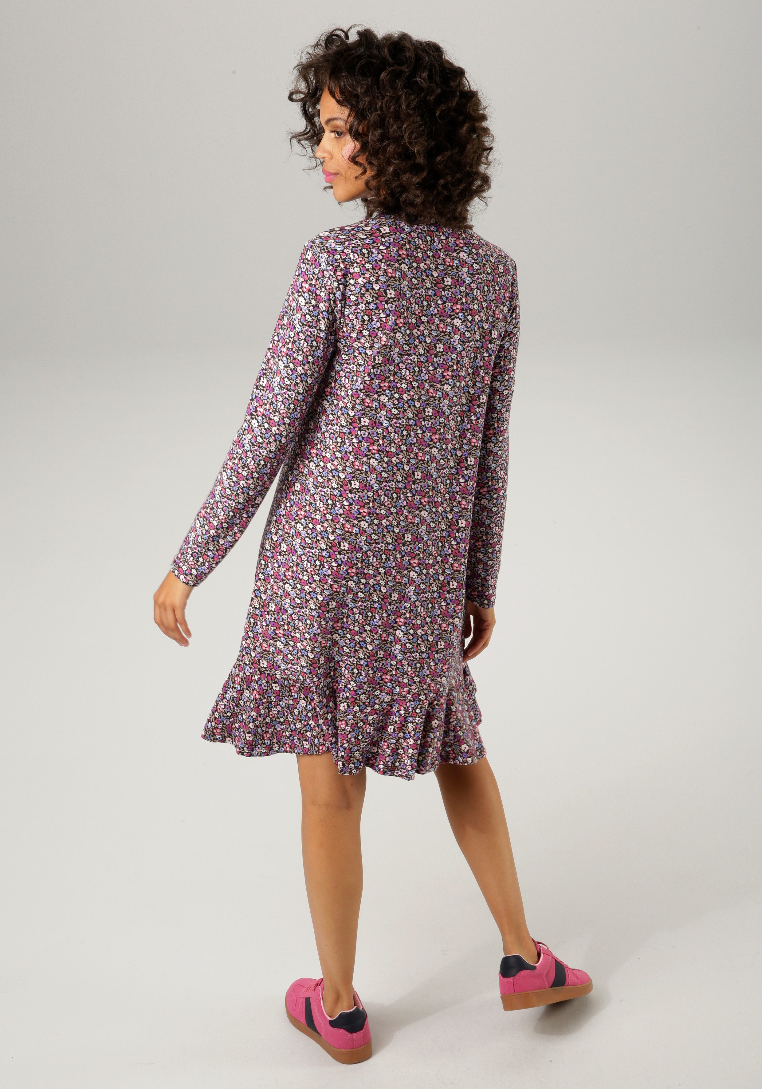 Aniston CASUAL Jerseykleid mit bunten Blümchen günstig online kaufen