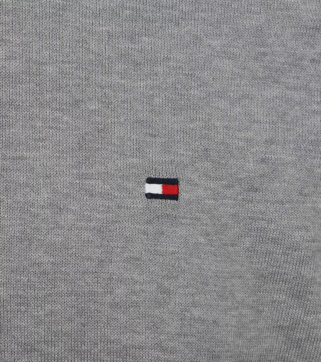 Tommy Hilfiger Pullover Rundhals Grau - Größe XL günstig online kaufen