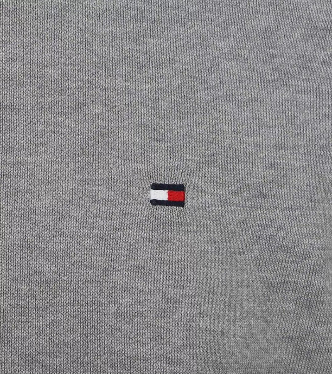 Tommy Hilfiger Pullover Rundhals Grau - Größe XL günstig online kaufen