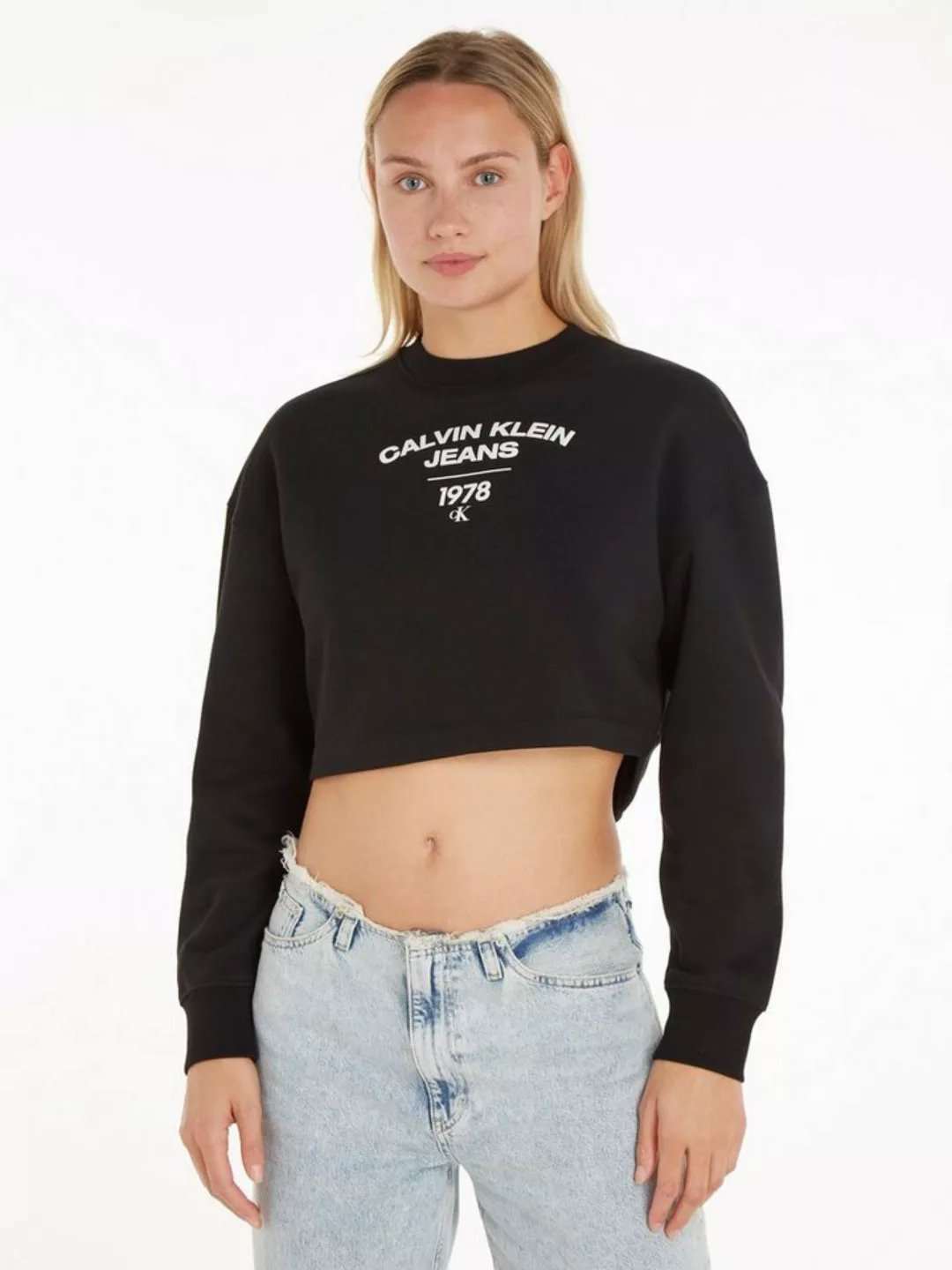 Calvin Klein Jeans Sweatshirt VARSITY LOGO CREWNECK günstig online kaufen