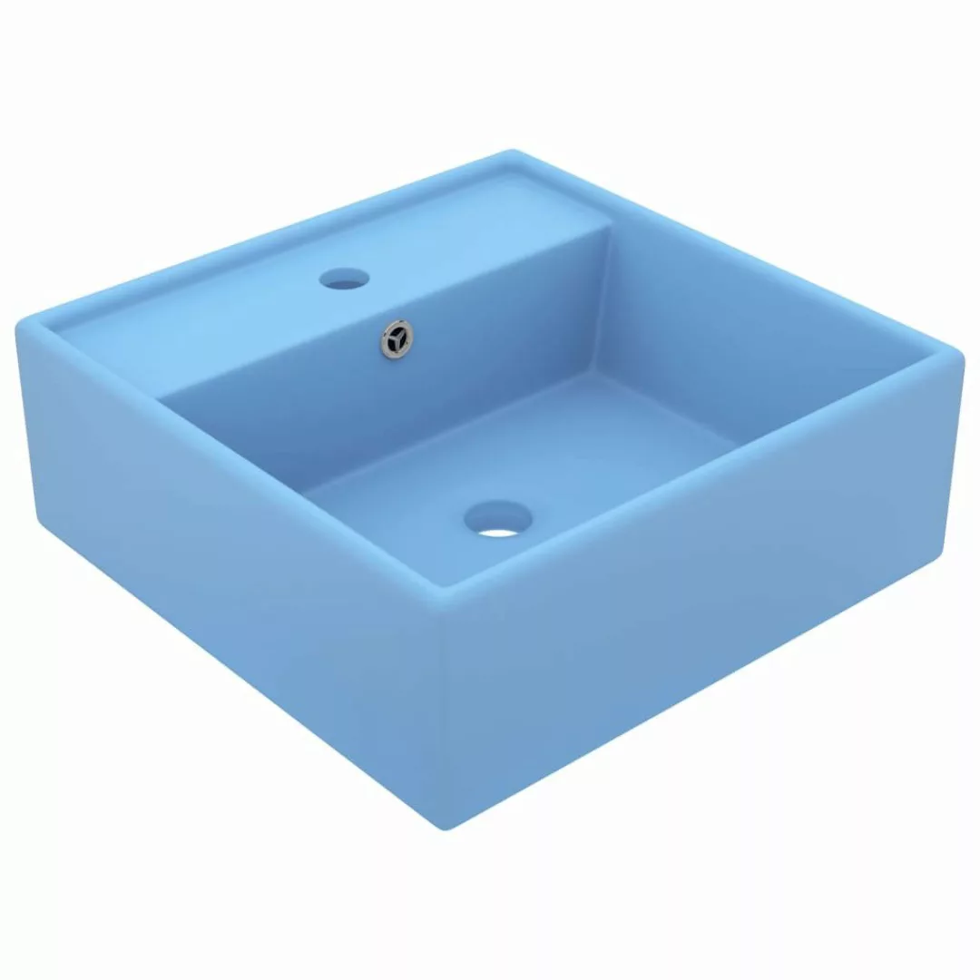 vidaXL Waschbecken Luxus-Waschbecken Überlauf Quadratisch Matt günstig online kaufen