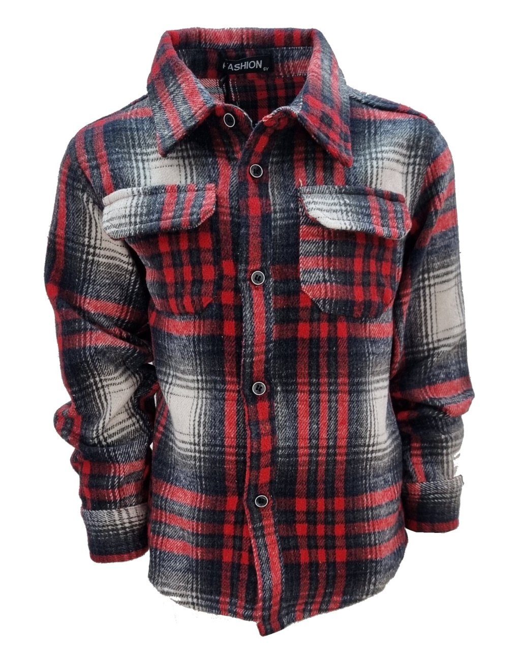 Fashion Boy Flanellhemd Flanellhemd kariertes Hemd günstig online kaufen