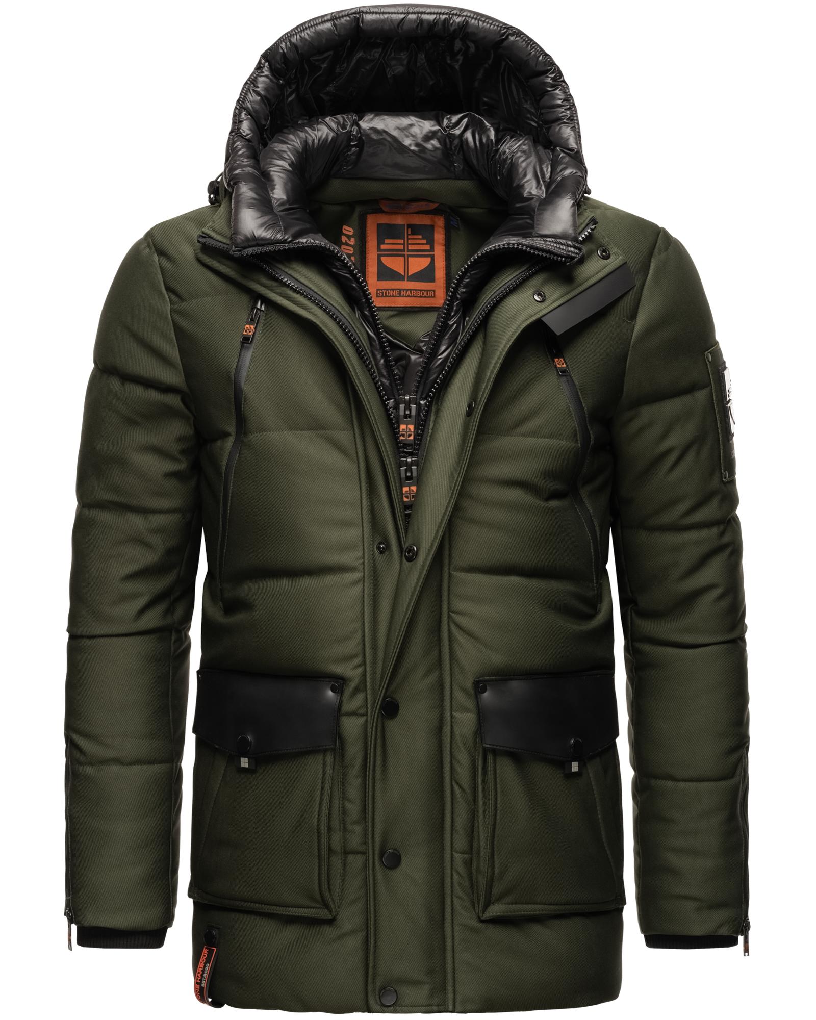 Stone Harbour Winterjacke "Mitjaa", mit Kapuze, Warm gefütterter Herren Win günstig online kaufen