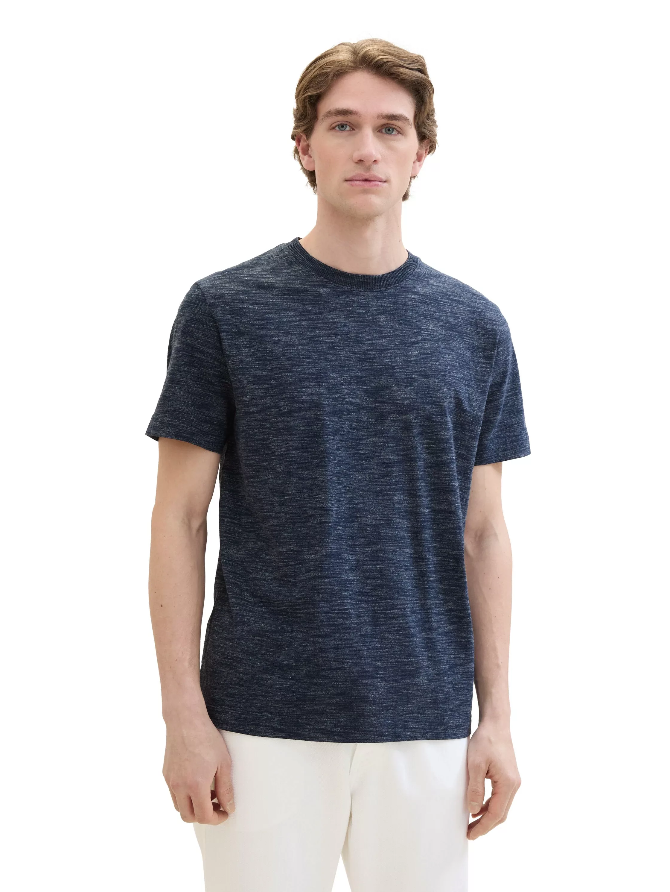 TOM TAILOR T-Shirt mit melierter Optik günstig online kaufen