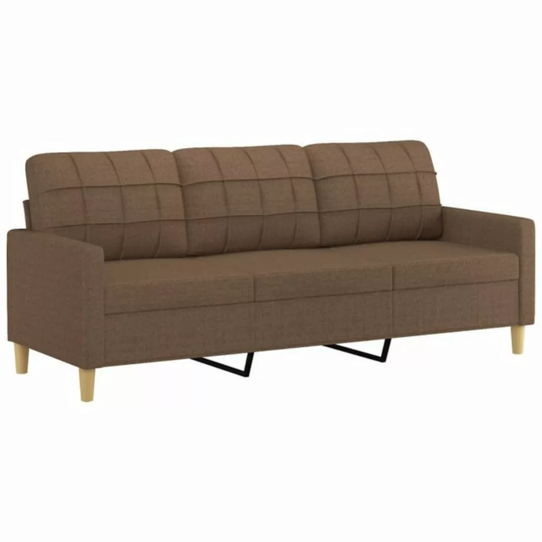 vidaXL Sofa Sofa/ 2-Sitzer/ 3-Sitzer Stoff, 180 cm, Braun günstig online kaufen