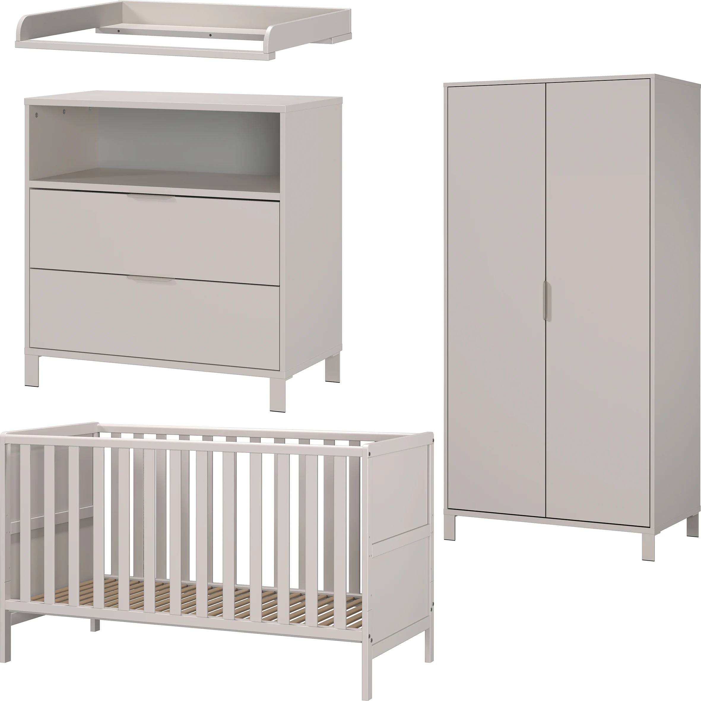 GERMANIA Babymöbel-Set "GW-Alkmaar", (4 tlg.), mit mitwachsendem Kinderbett günstig online kaufen