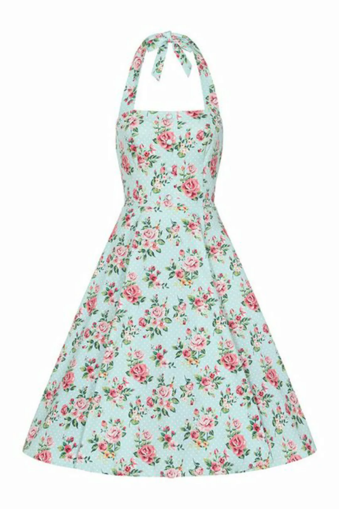 Hearts & Roses London Trägerkleid Heidi Floral Swing Dress Rockabella Vinta günstig online kaufen