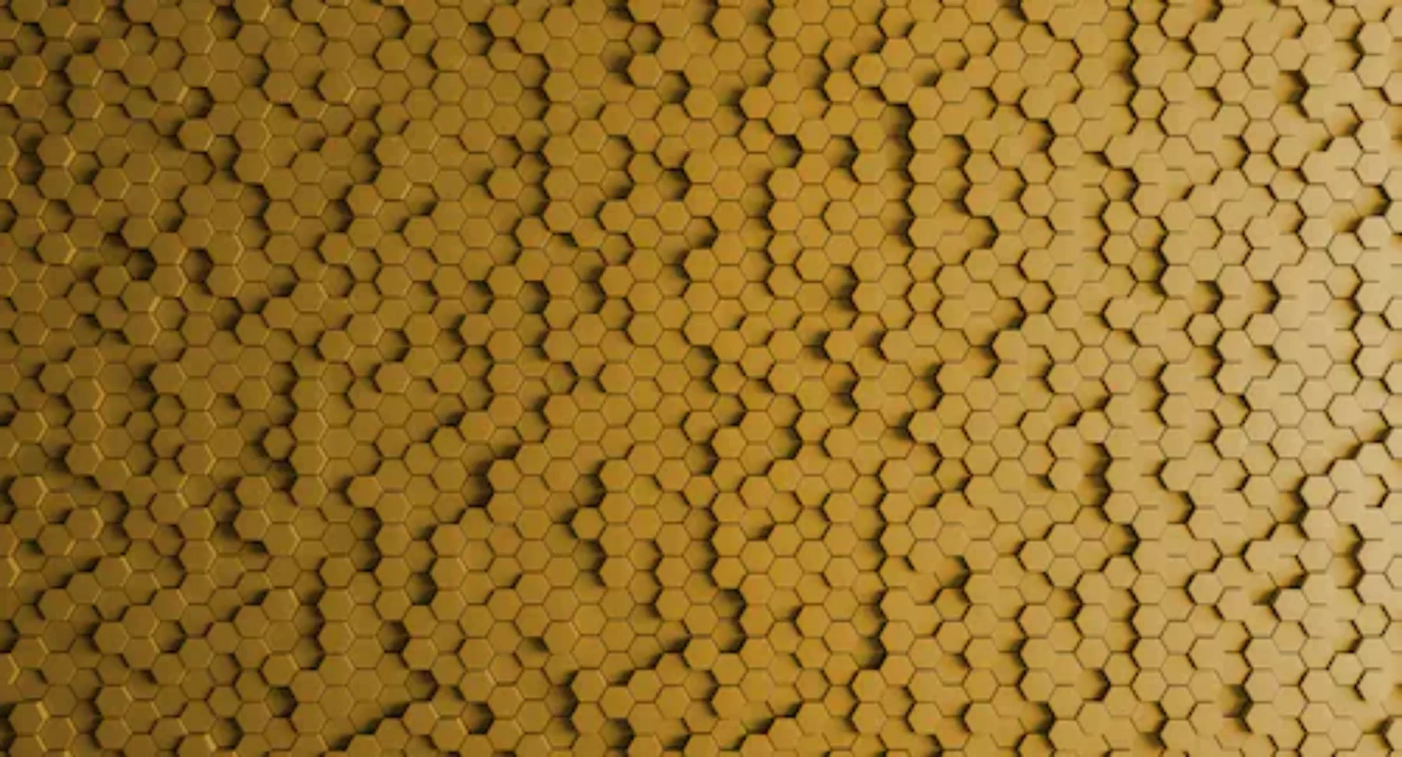 Fototapete  3D Honeycomb Gelb 5,00m x 2,70m FSC® günstig online kaufen