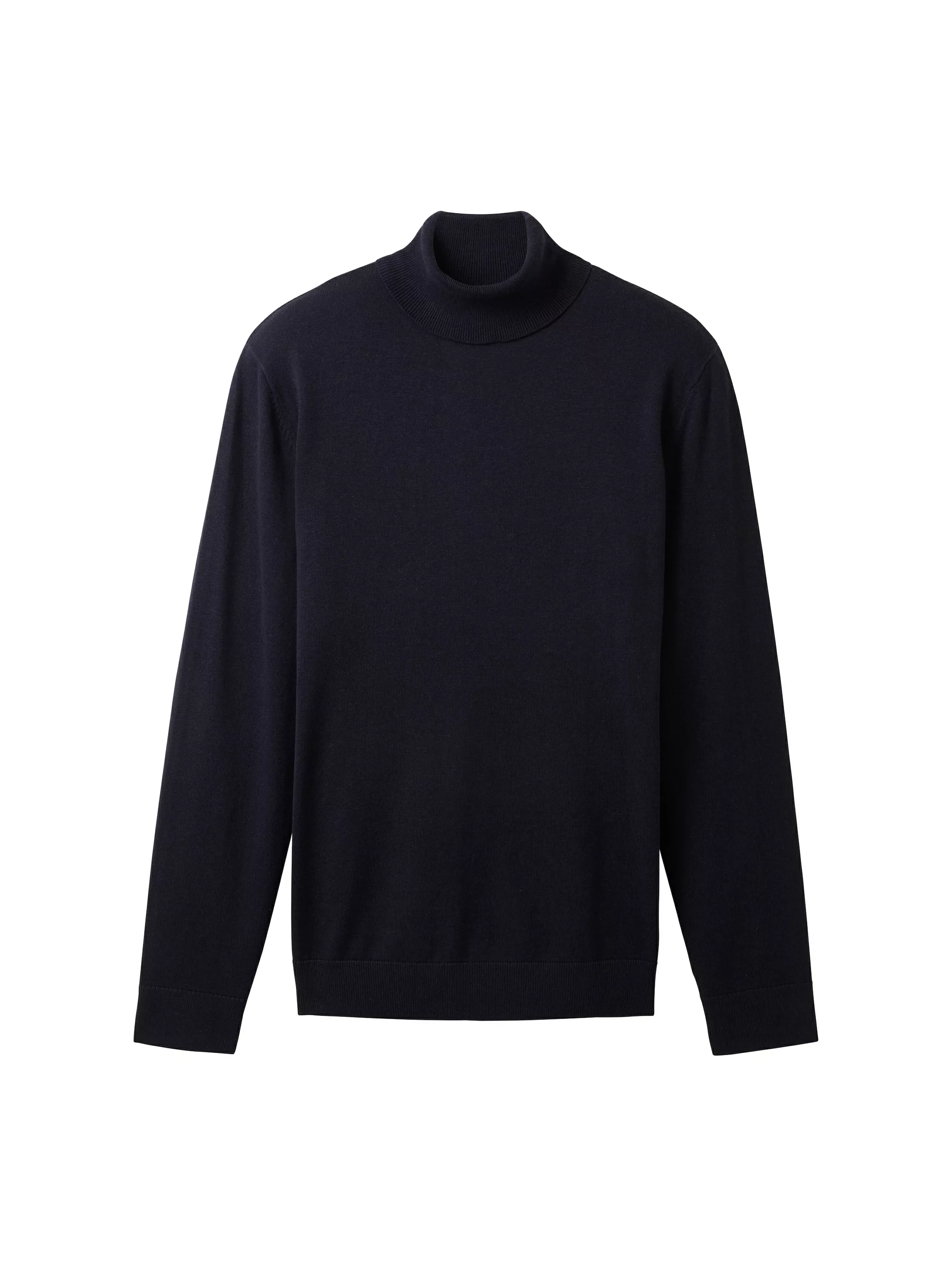 Tom Tailor Rollkragenpullover Basic dunkelblau günstig online kaufen