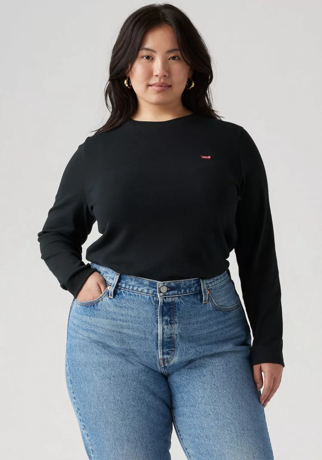 Levis Plus Langarmshirt "PL ESSENTIAL LS TEE", aus Baumwolle günstig online kaufen