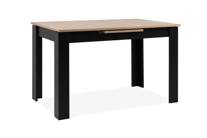 Esstisch ausziehbar 125-160 cm Dekor Artisan Oak / Schwarz günstig online kaufen
