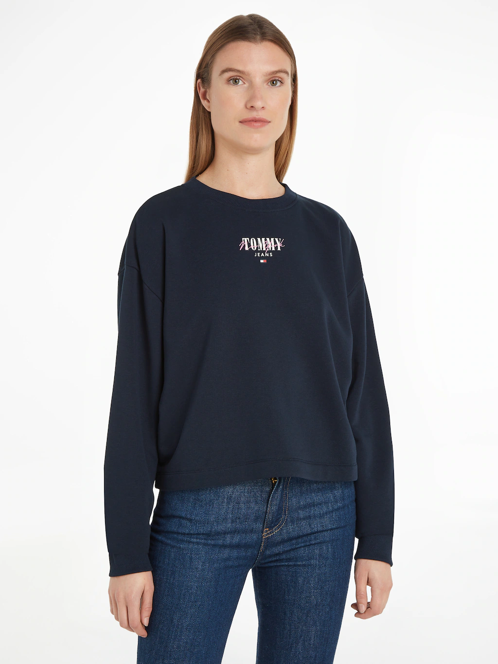 Tommy Jeans Curve Sweatshirt TJW RLX ESSENTIAL LOGO CREW EXT Große Größen günstig online kaufen