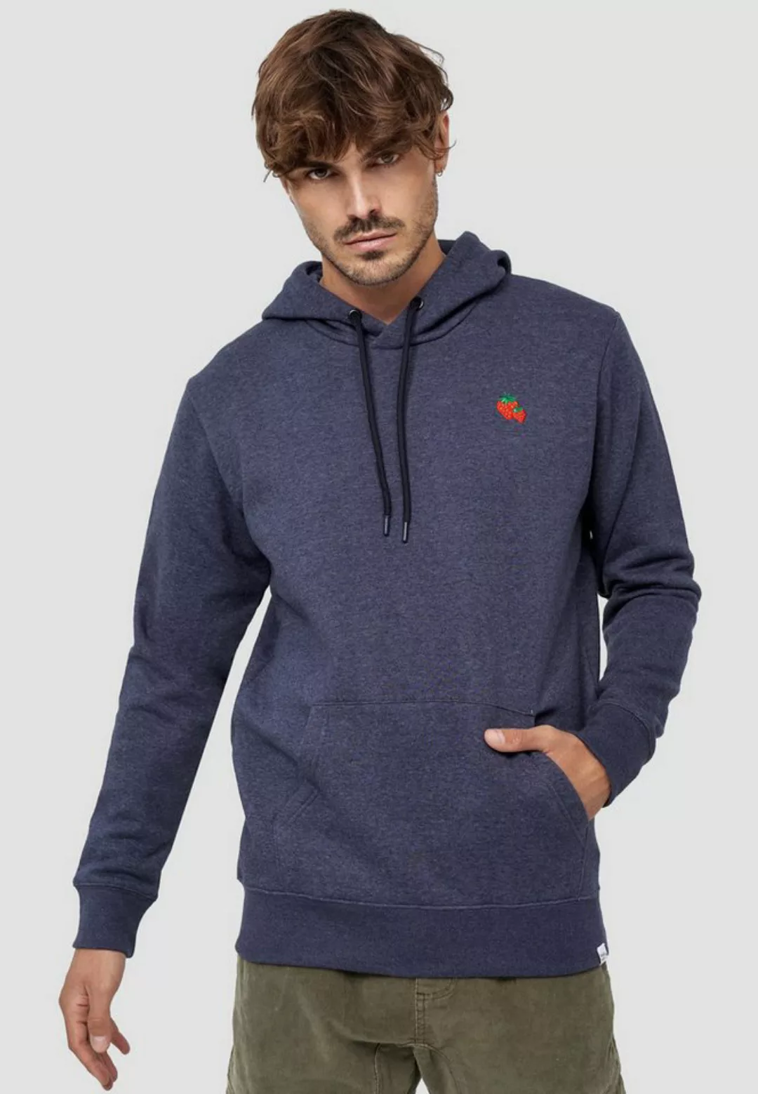 MIKON Hoodie Erdbeere GOTS zertifizierte Bio-Baumwolle günstig online kaufen