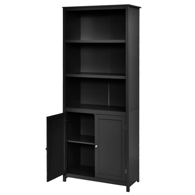 KOMFOTTEU Hochschrank Bücherschrank mit 3 offenen Ablagen,74,5 x 35,5 x 181 günstig online kaufen